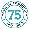 PCU 75th Anniversary Badge